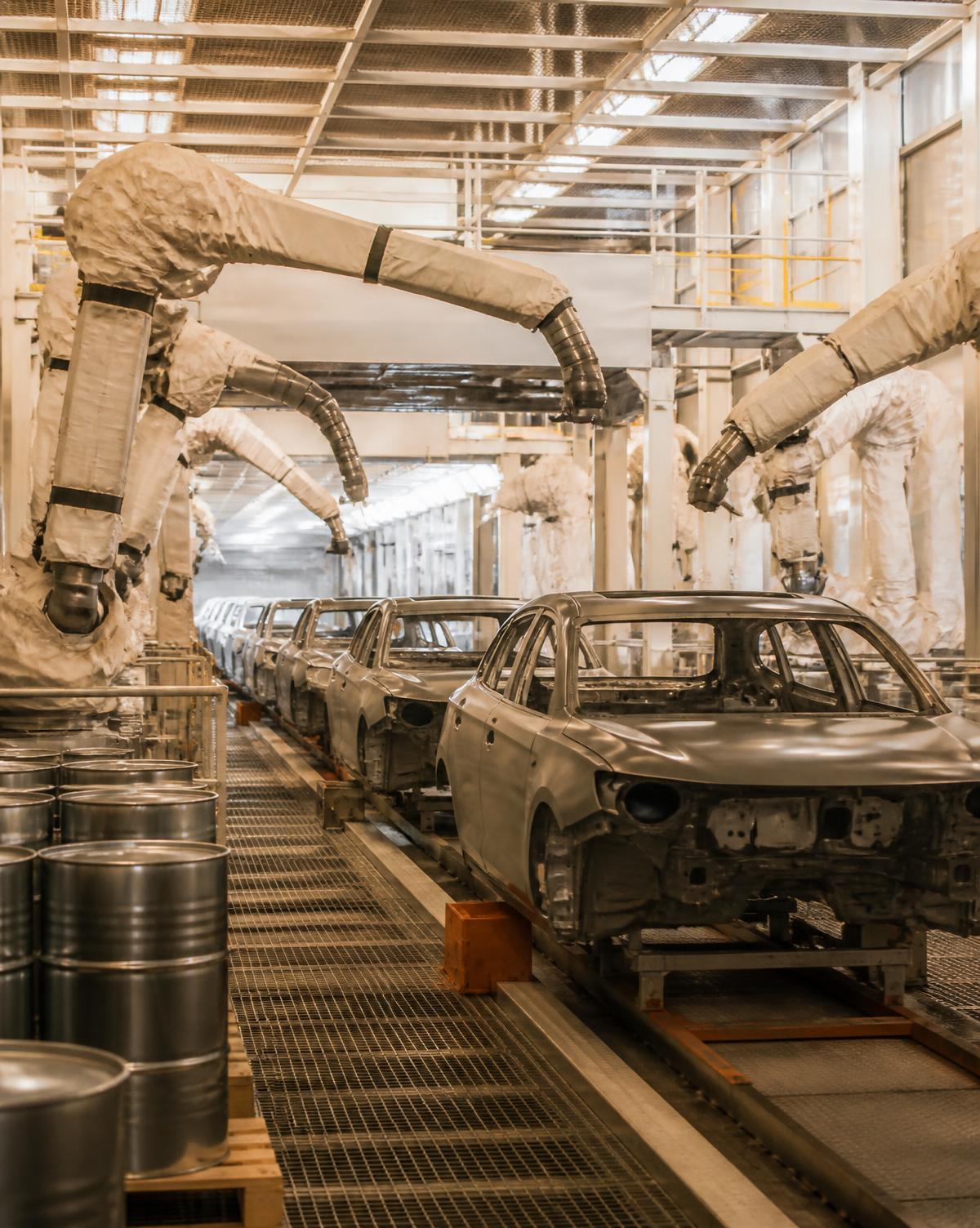 Operación industrial en automotriz