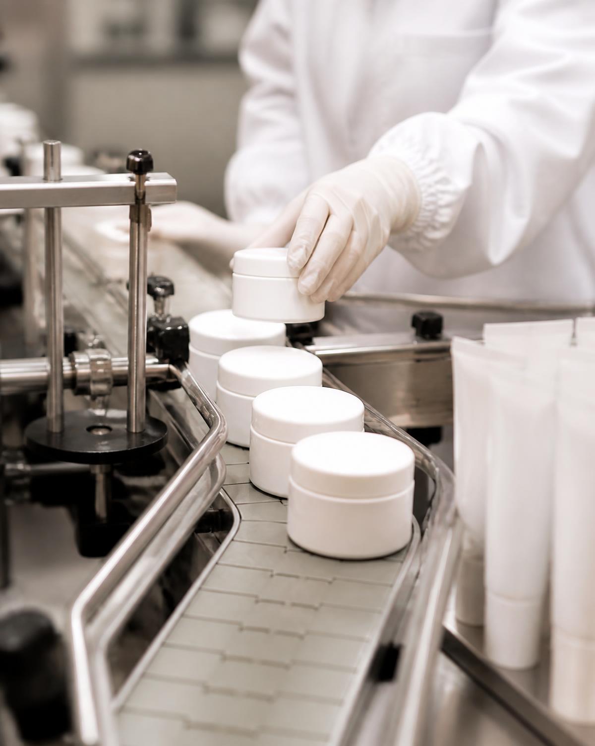 Operación industrial en cosméticos