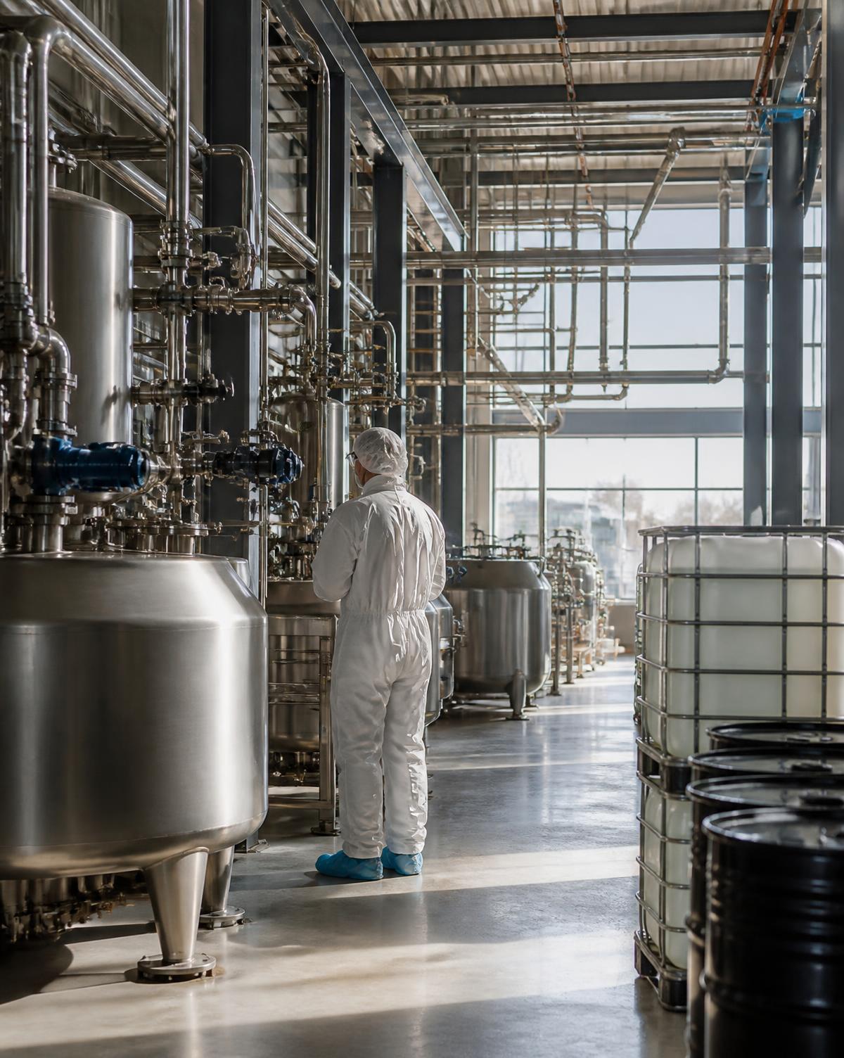 Operación industrial en química